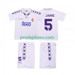 Real Madrid Dresy Fotbal ZIDANE 5 1996 Retro Dětský Domácí 1994 Krátký rukáv