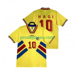 Rumunsko Dresy Fotbal Hagi 10 Retro Muž Domácí 1994 Krátký rukáv