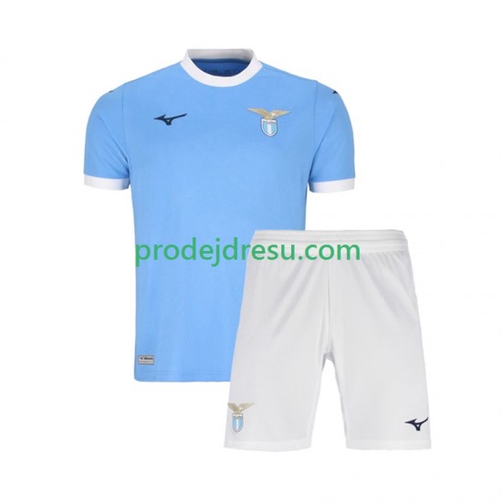 Lazio Řím Dresy Fotbal Dětský Domácí 2025-2026 Krátký rukáv