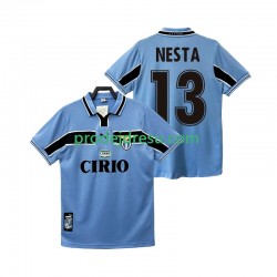 Lazio Řím Dresy Fotbal NESTA 13 Retro Muž Domácí 1998 1999 Krátký rukáv