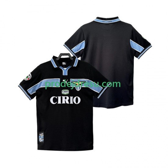 Lazio Řím Dresy Fotbal Retro Muž Venkovní 1998 1999 Krátký rukáv