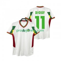 Senegal Dresy Fotbal DIOUF 11 Retro Muž Domácí 2002 Krátký rukáv