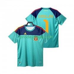 Španělsko Dresy Fotbal Casillas 1 Brankářské Retro Muž Domácí 2010 Krátký rukáv