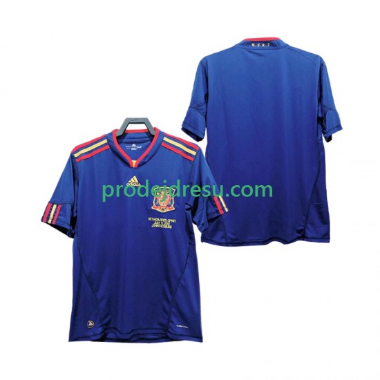 Španělsko Dresy Fotbal Retro Muž Venkovní 2010 Krátký rukáv