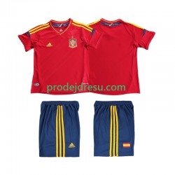 Španělsko Dresy Fotbal 2012 Retro Dětský Domácí Krátký rukáv
