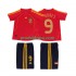 Španělsko Dresy Fotbal TORRES 9 Retro Dětský Domácí 2008 Krátký rukáv