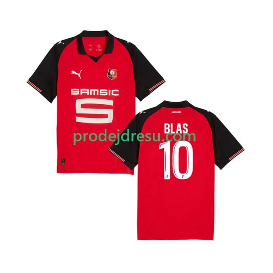 Stade Rennais Dresy Fotbal Ludovic Blas 10 Muž Domácí 2025-2026 Krátký rukáv
