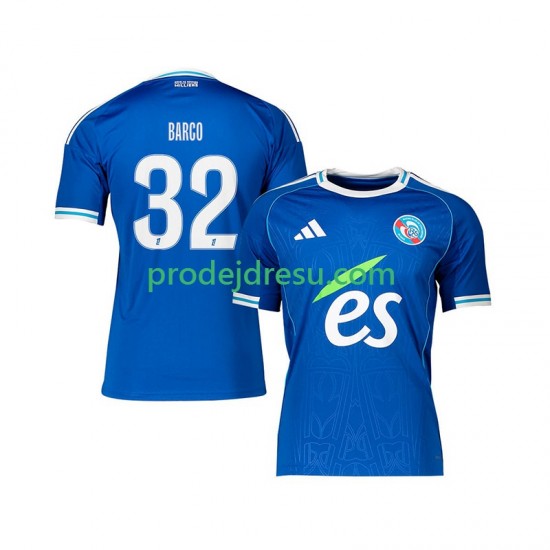 Strasbourg Dresy Fotbal Valentin Barco 32 Muž Domácí 2025-2026 Krátký rukáv