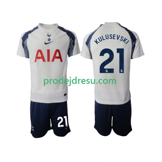 Tottenham Hotspur Dresy Fotbal Kulusevski 21 Dětský Domácí 2025-2026 Krátký rukáv