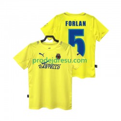 Villarreal CF Dresy Fotbal FORLAN 5 2005 Retro Muž Domácí 2006 Krátký rukáv