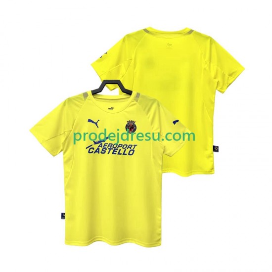 Villarreal CF Dresy Fotbal 2005 Retro Muž Domácí 2006 Krátký rukáv
