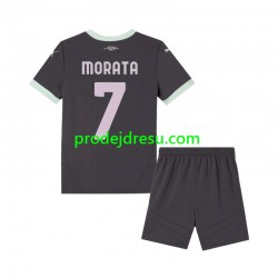 AC Milán Dresy Fotbal Morata 7 Dětský Alternativní 2024-2025 Krátký rukáv