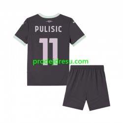 AC Milán Dresy Fotbal Pulisic 11 Dětský Alternativní 2024-2025 Krátký rukáv