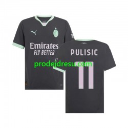 AC Milán Dresy Fotbal Pulisic 11 Muž Alternativní 2024-2025 Krátký rukáv