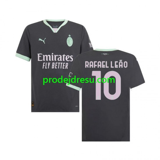 AC Milán Dresy Fotbal Rafael Leao 10 Muž Alternativní 2024-2025 Krátký rukáv