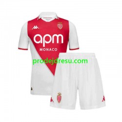 AS Monaco Dresy Fotbal Dětský Domácí 2024-2025 Krátký rukáv
