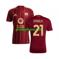 AS Řím Dresy Fotbal Paulo Dybala 21 Muž Domácí 2024-2025 Krátký rukáv