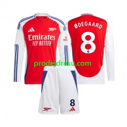 Arsenal Dresy Fotbal Martin Odegaard 8 Dětský Domácí 2024-2025 Dlouhý rukáv
