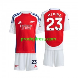 Arsenal Dresy Fotbal Merino 23 Dětský Domácí 2024-2025 Krátký rukáv