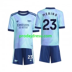 Arsenal Dresy Fotbal Merino 23 Dětský Alternativní 2024-2025 Krátký rukáv