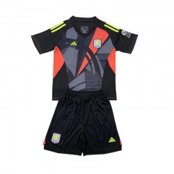 Aston Villa Dresy Fotbal Brankářské Dětský Venkovní 2024-2025 Krátký rukáv