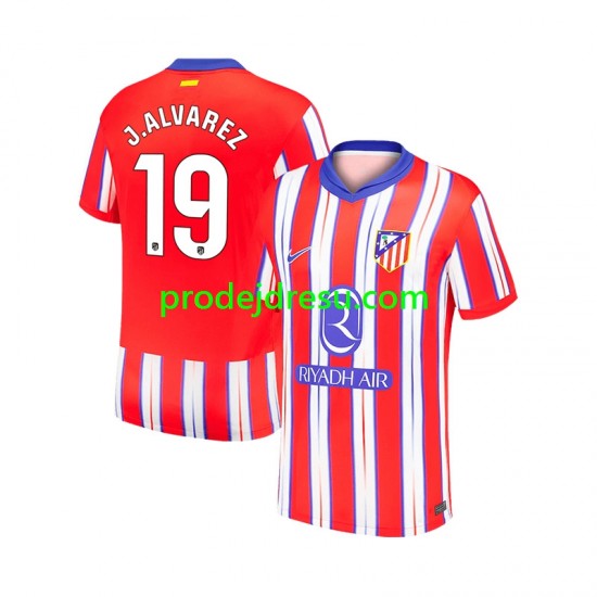 Atlético Madrid Dresy Fotbal Julian Alvarez 19 Muž Domácí 2024-2025 Krátký rukáv