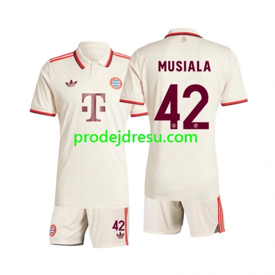 FC Bayern Mnichov Dresy Fotbal Musiala 42 Dětský Alternativní 2024-2025 Krátký rukáv