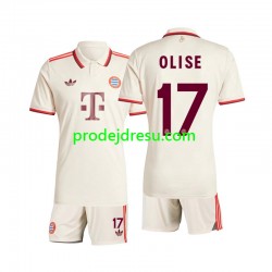 FC Bayern Mnichov Dresy Fotbal Olise 17 Dětský Alternativní 2024-2025 Krátký rukáv