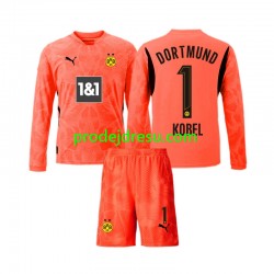 Borussia Dortmund Dresy Fotbal Gregor Kobel 1 Brankářské Dětský Alternativní 2024-2025 Dlouhý rukáv