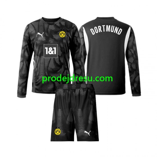 Borussia Dortmund Dresy Fotbal Brankářské Dětský Čtvrtý 2024-2025 Dlouhý rukáv