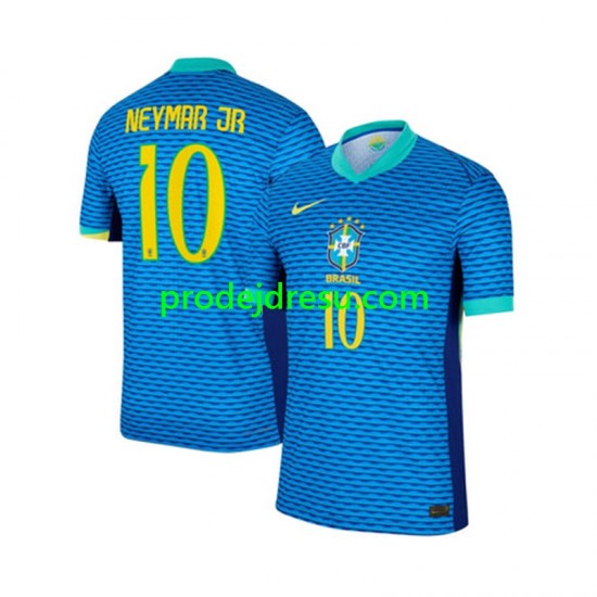 Brazílie Dresy Fotbal Neymar JR 10 Muž Venkovní 2024 Krátký rukáv