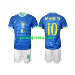 Brazílie Dresy Fotbal Neymar JR 10 Dětský Venkovní 2024 Krátký rukáv