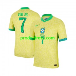 Brazílie Dresy Fotbal VINI JR 7 Muž Domácí 2024 Krátký rukáv