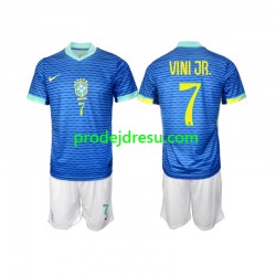 Brazílie Dresy Fotbal VINI JR 7 Dětský Venkovní 2024 Krátký rukáv