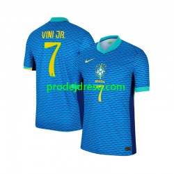 Brazílie Dresy Fotbal Vinicius Junior 7 Muž Venkovní 2024 Krátký rukáv