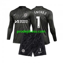 Chelsea Dresy Fotbal Robert Sanchez 1 Brankářské Dětský Venkovní 2024-2025 Dlouhý rukáv