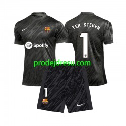 FC Barcelona Dresy Fotbal Ter Stegen 1 Brankářské Dětský Alternativní 2024-2025 Krátký rukáv