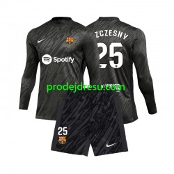 FC Barcelona Dresy Fotbal Wojciech Szczesny 25 Brankářské Dětský Venkovní 2024-2025 Dlouhý rukáv