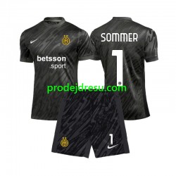 Inter Milán Dresy Fotbal Yann Sommer 1 Brankářské Dětský Alternativní 2024-2025 Krátký rukáv