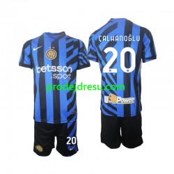 Inter Milán Dresy Fotbal Hakan Calhanoglu 20 Dětský Domácí 2024-2025 Krátký rukáv
