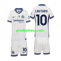 Inter Milán Dresy Fotbal Lautaro 10 Dětský Venkovní 2024-2025 Krátký rukáv
