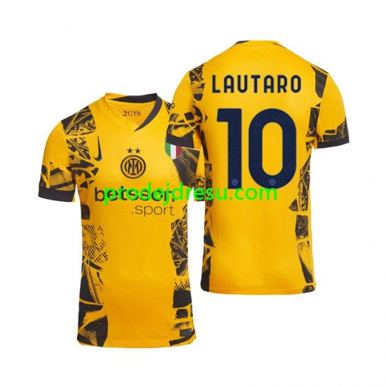 Inter Milán Dresy Fotbal Lautaro 10 Muž Alternativní 2024-2025 Krátký rukáv
