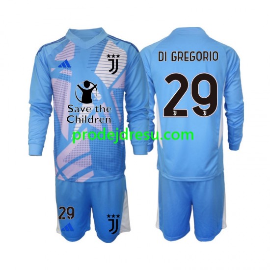 Juventus Dresy Fotbal Michele Di Gregorio 29 Brankářské Dětský Čtvrtý 2024-2025 Dlouhý rukáv