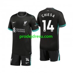 Liverpool Dresy Fotbal Chiesa 14 Dětský Venkovní 2024-2025 Krátký rukáv