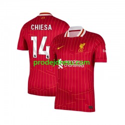 Liverpool Dresy Fotbal Federico Chiesa 14 Muž Domácí 2024-2025 Krátký rukáv