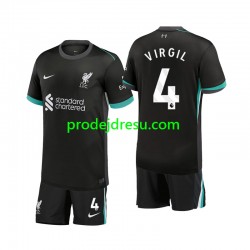 Liverpool Dresy Fotbal Virgil 4 Dětský Venkovní 2024-2025 Krátký rukáv