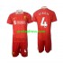 Liverpool Dresy Fotbal Virgil 4 Dětský Domácí 2024-2025 Krátký rukáv