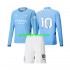 Manchester City Dresy Fotbal Jack Grealish 10 Dětský Domácí 2024-2025 Dlouhý rukáv