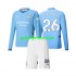 Manchester City Dresy Fotbal Savinho 26 Dětský Domácí 2024-2025 Dlouhý rukáv