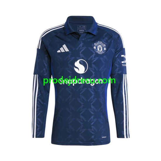 Manchester United Dresy Fotbal Muž Venkovní 2024-2025 Dlouhý rukáv